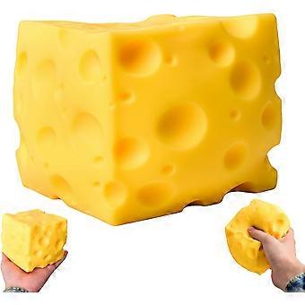 Super Cheese Squishy Big Giant Large Cube Block Slow Rising Squeeze Toy