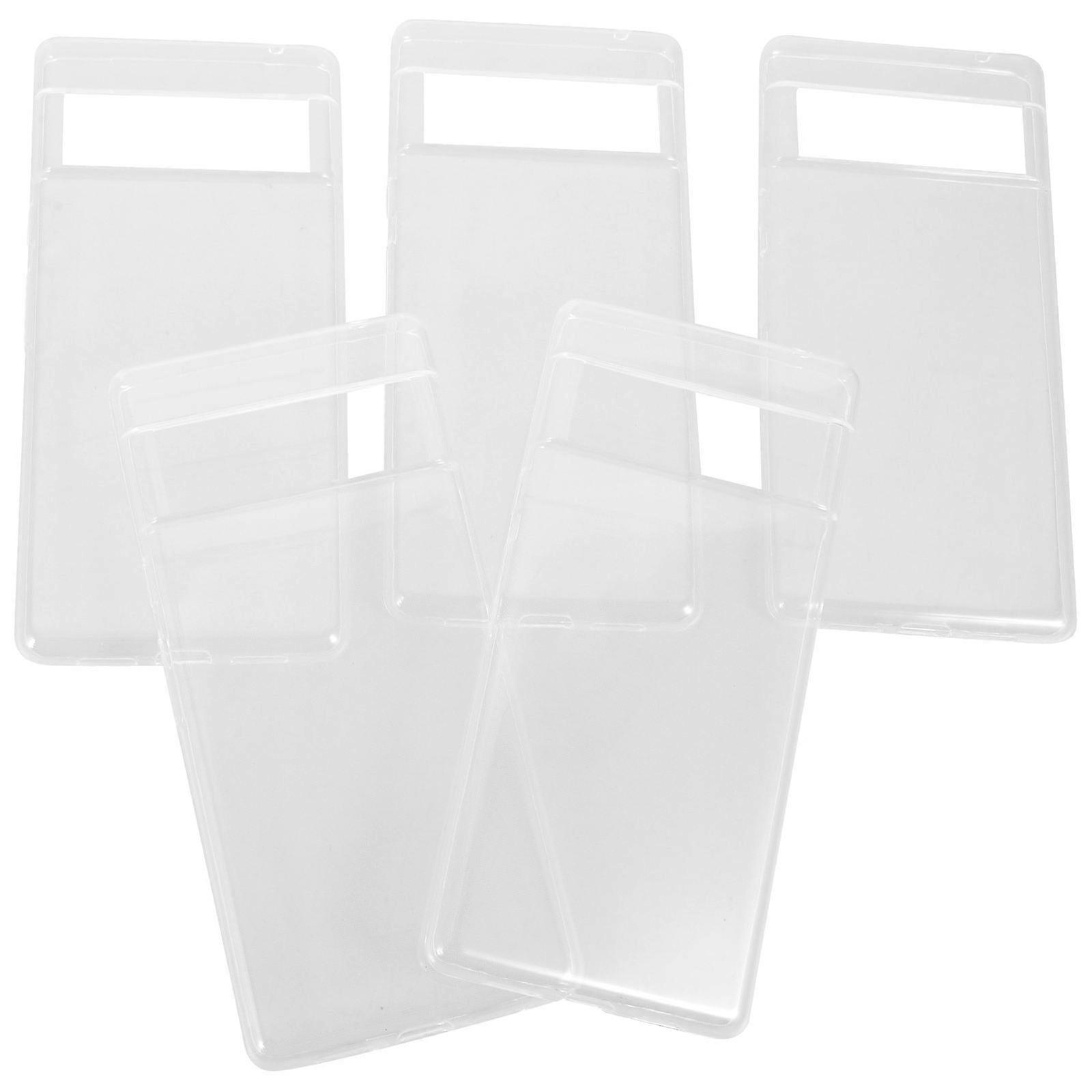 Silicone Phone Case Transparent Back Shell for Shockproof 5Pcs Pack