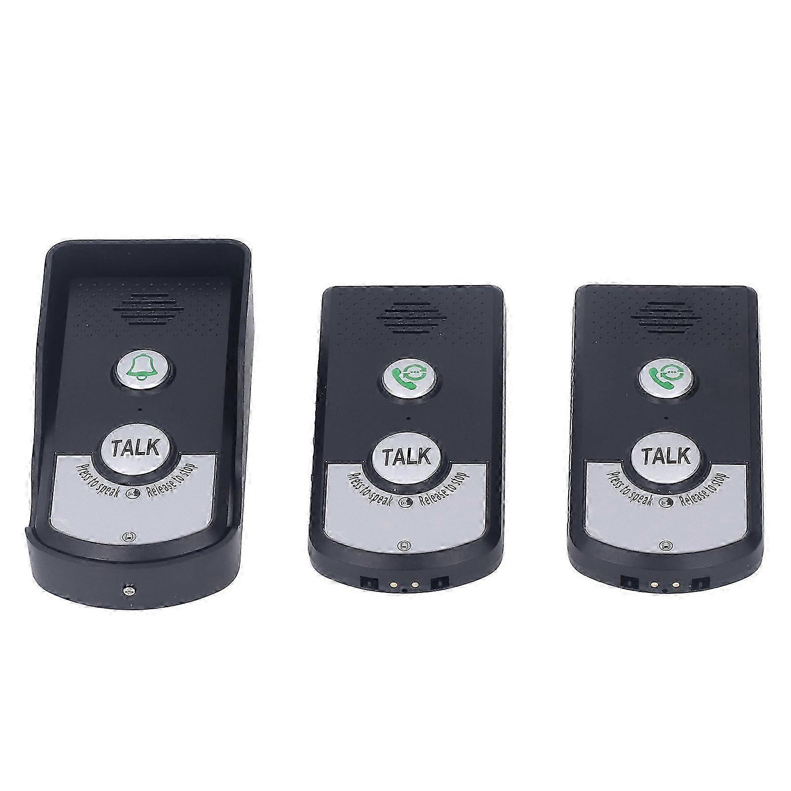 Home Security Wireless Intercom Doorbell - 1500 Meters Range - 2 Charging Methods