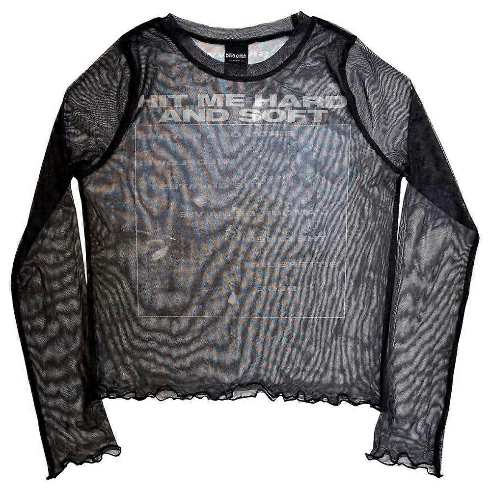 Billie Eilish HMHAS Tracklist Mesh Crop Top