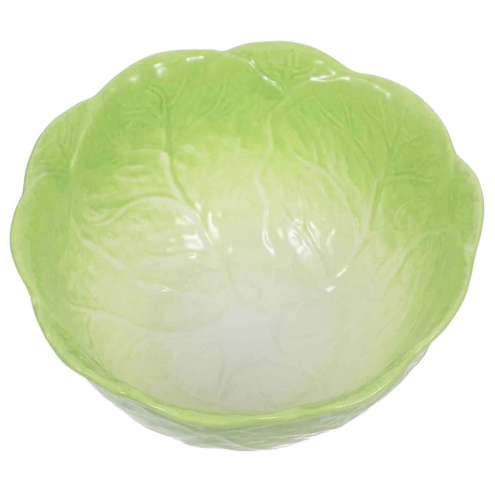 Cabbage Ceramic Bowl Porcelain for Serving 4Pcs Kitchen Dinnerware Set