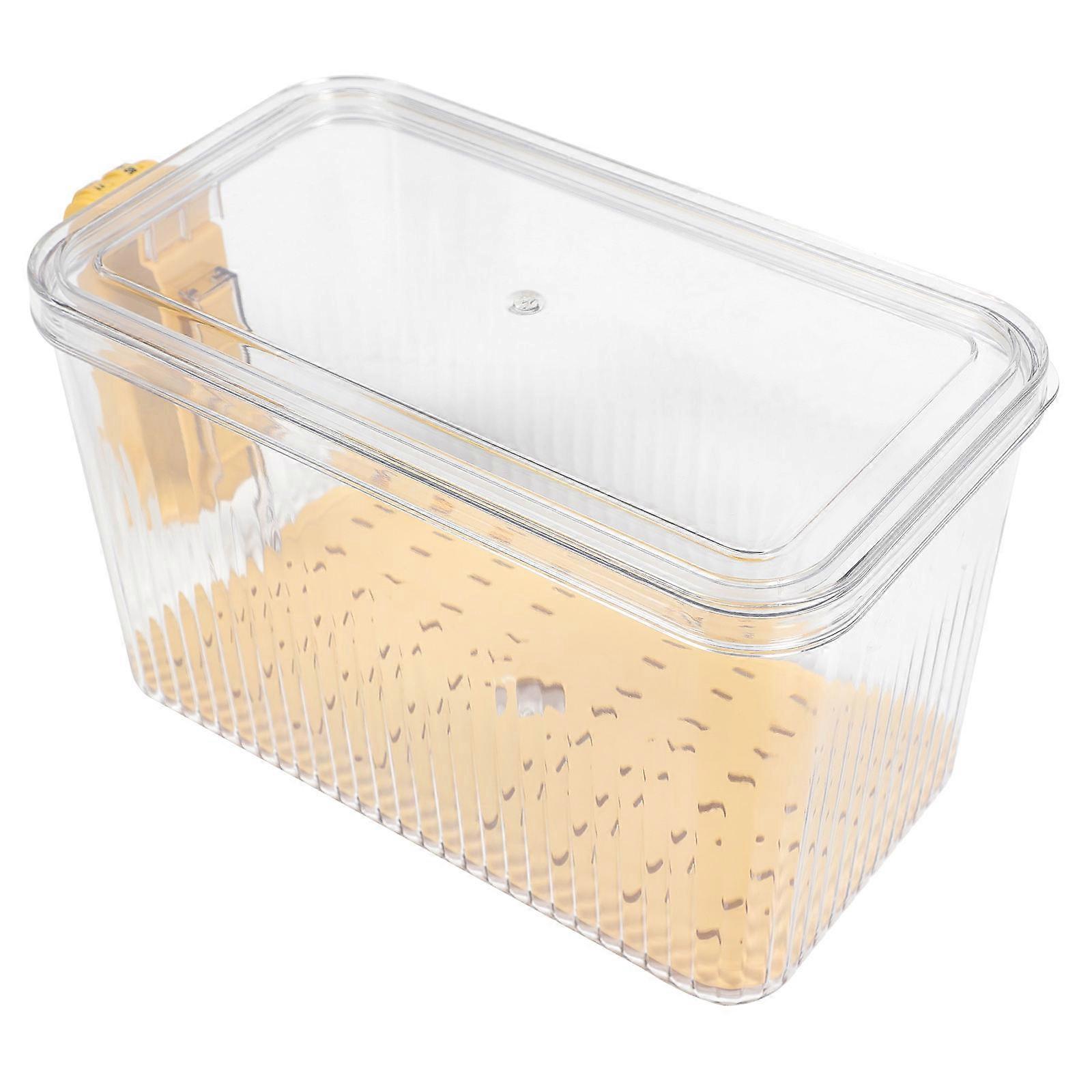 Bread Saver Plastic Storage Box for Fresh Keep in Yellow
