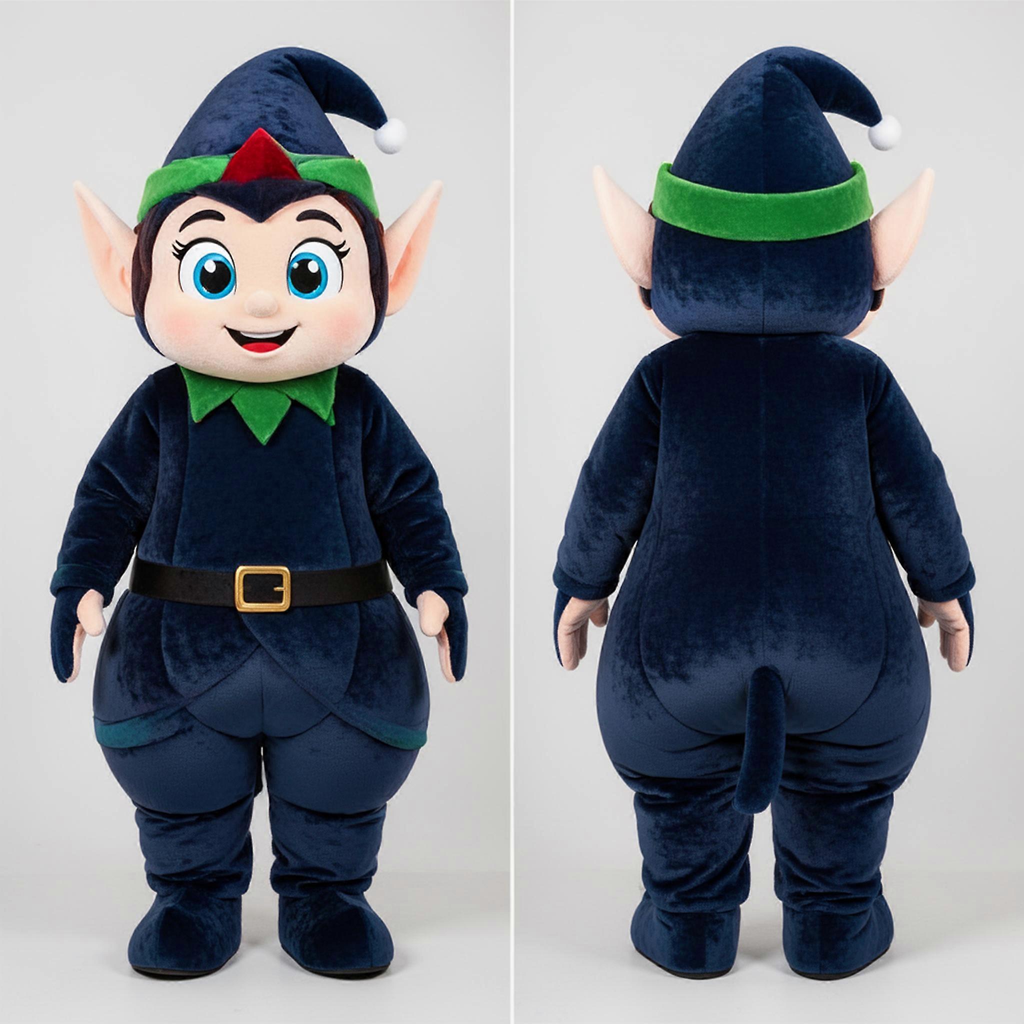 MASTICOT Navy Blue Playful Elf Mascot
