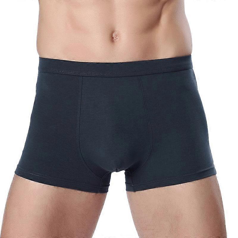 Plus Size Cotton Men S Boxer Briefs Solid Breathable Underwear