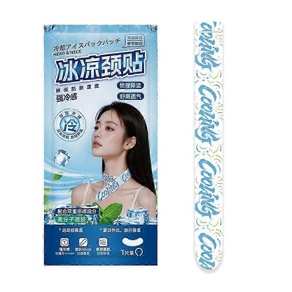 Neck Cooling Patch Hydrogel Wrap with Mint for Instant Thermal Relief