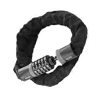Anti-Theft Password Bike Lock Chain with Five-Digit Combination