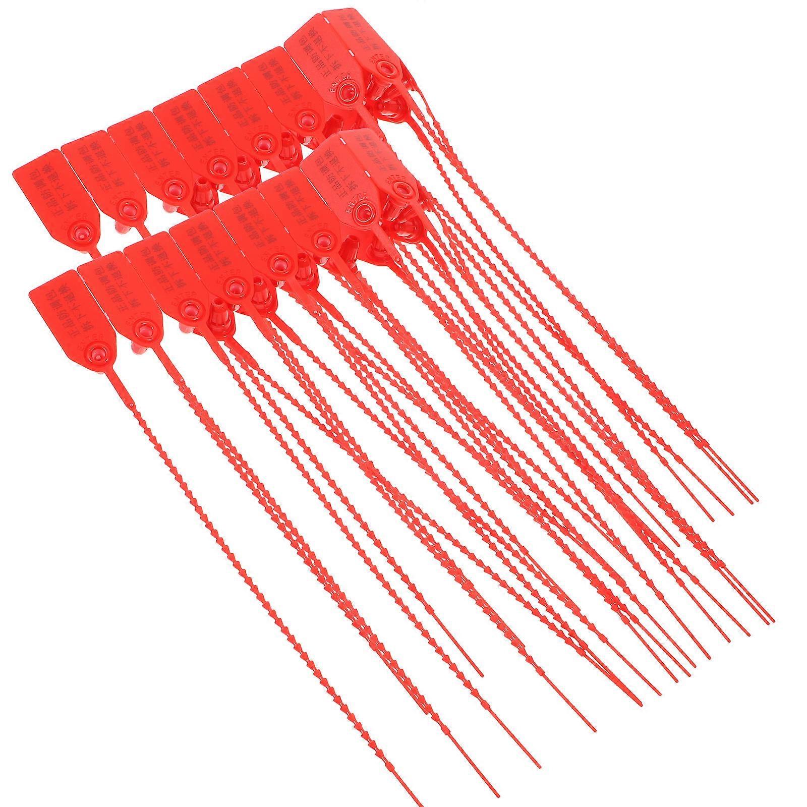 Self-Locking Label Cable Ties for Sign Board Loop Cables 100Pcs