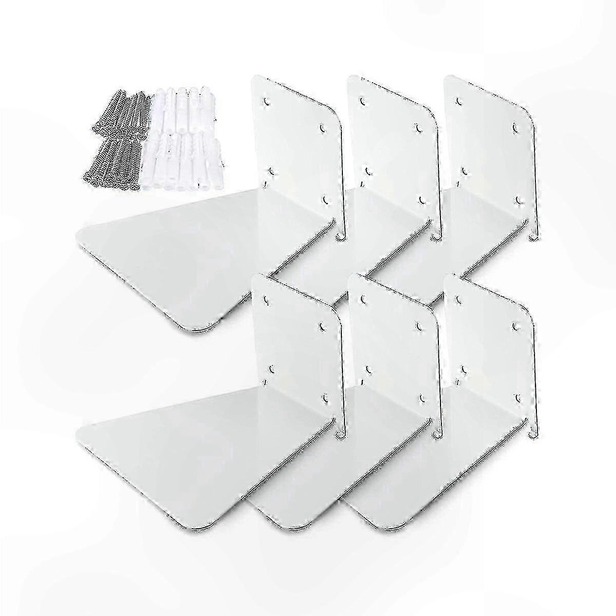Floating Wall Shelf Set for Storage and Display with Perforated Design
