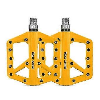 Ultralight Nylon Bicycle Pedals 2 Sealed Bearings Bike Pedals AntiSlip Waterproof Wide Bike Pedals