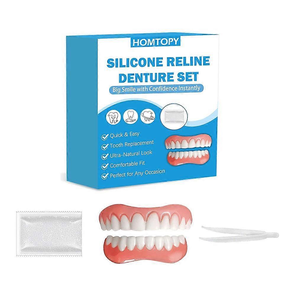 Temporary Veneer Teeth Set - Boost Confidence Easy Customization Comfortable Fit