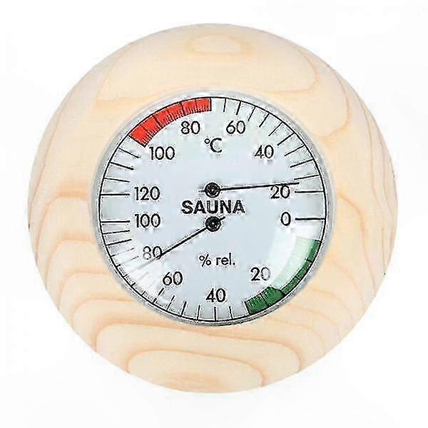 Sauna-Specific Wooden Temp Hygrometer