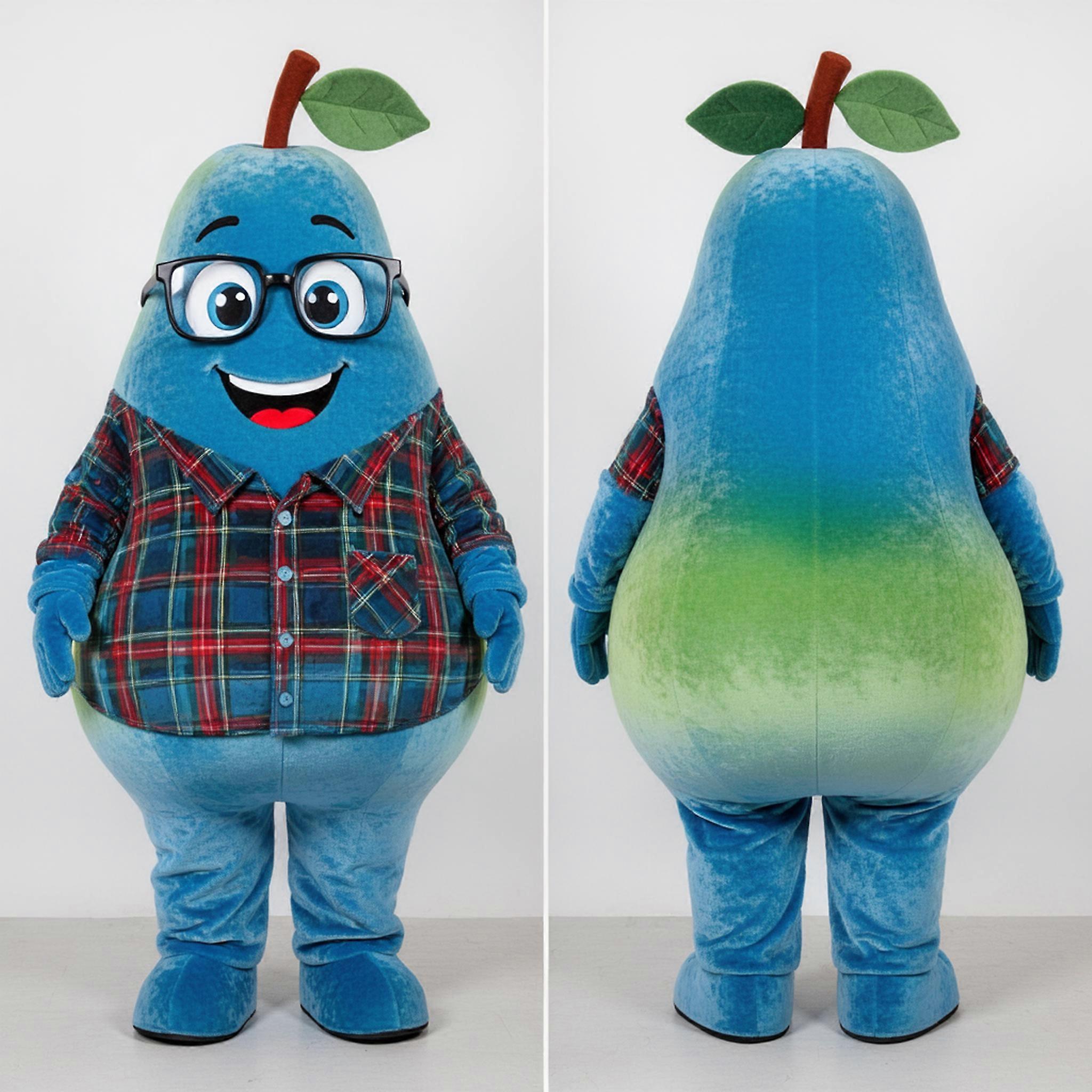 MASTICOT Emerald Green Rounded Pear Mascot