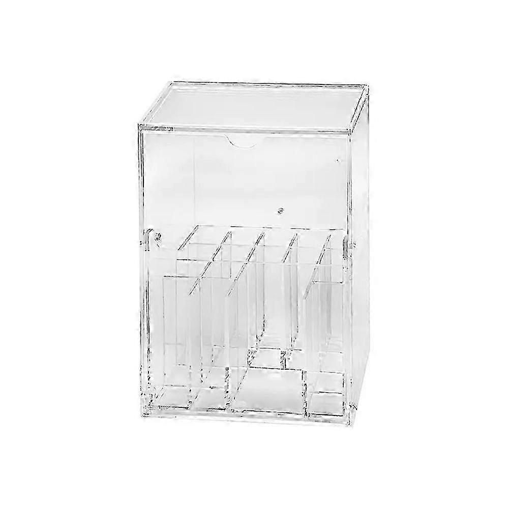 Clear Flip-Top Brush Storage Compact