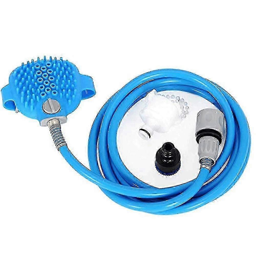 Silicone Brush Pet Bather With Hose Adapters