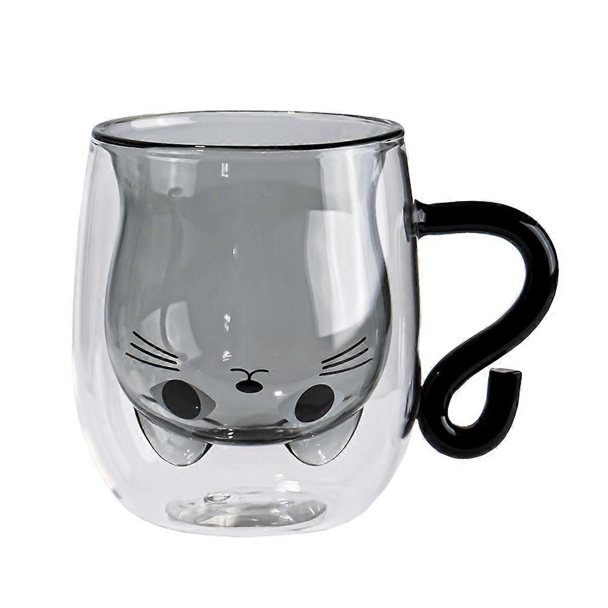 Cute Cat Double-Wall Glass Multifunctional