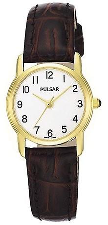 Pulsar prestige watch for Women Analog Quartz with PTC368X Cowhide Bracelet