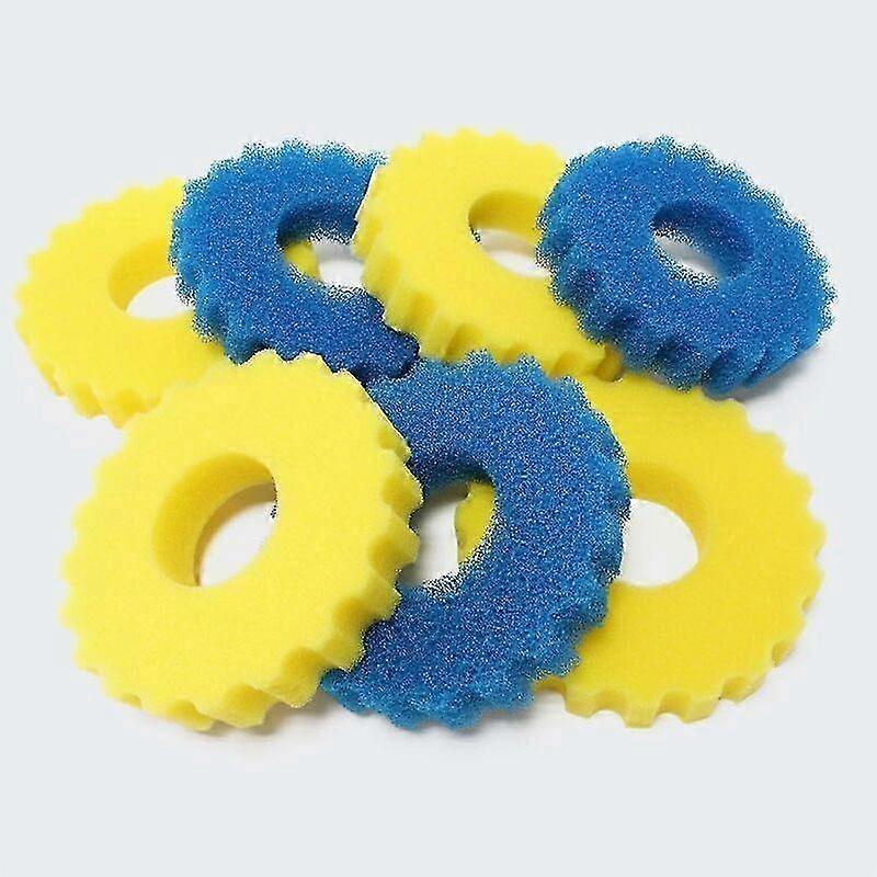 Yellow Blue Pond Filter Sponge Set