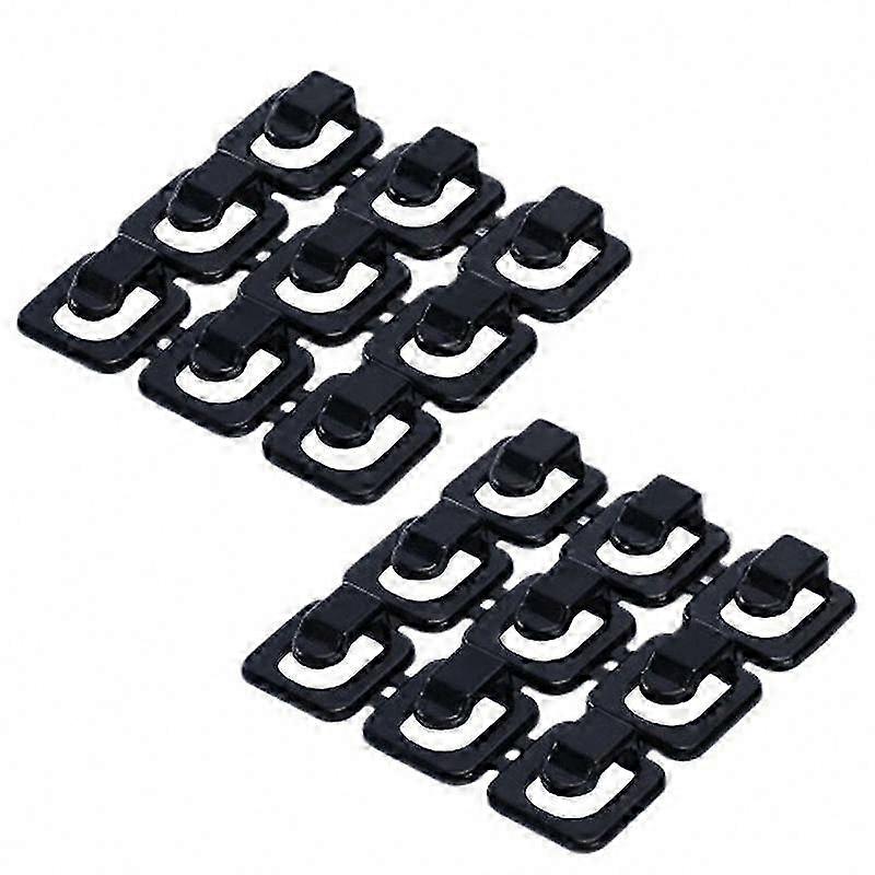 Space Saving Mini Cable Clips, 18 Pcs Self-Adhesive Plastic