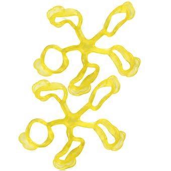 Finger Strengthener Plastic Guitar Trainer for Finger Training 2Pcs Yellow