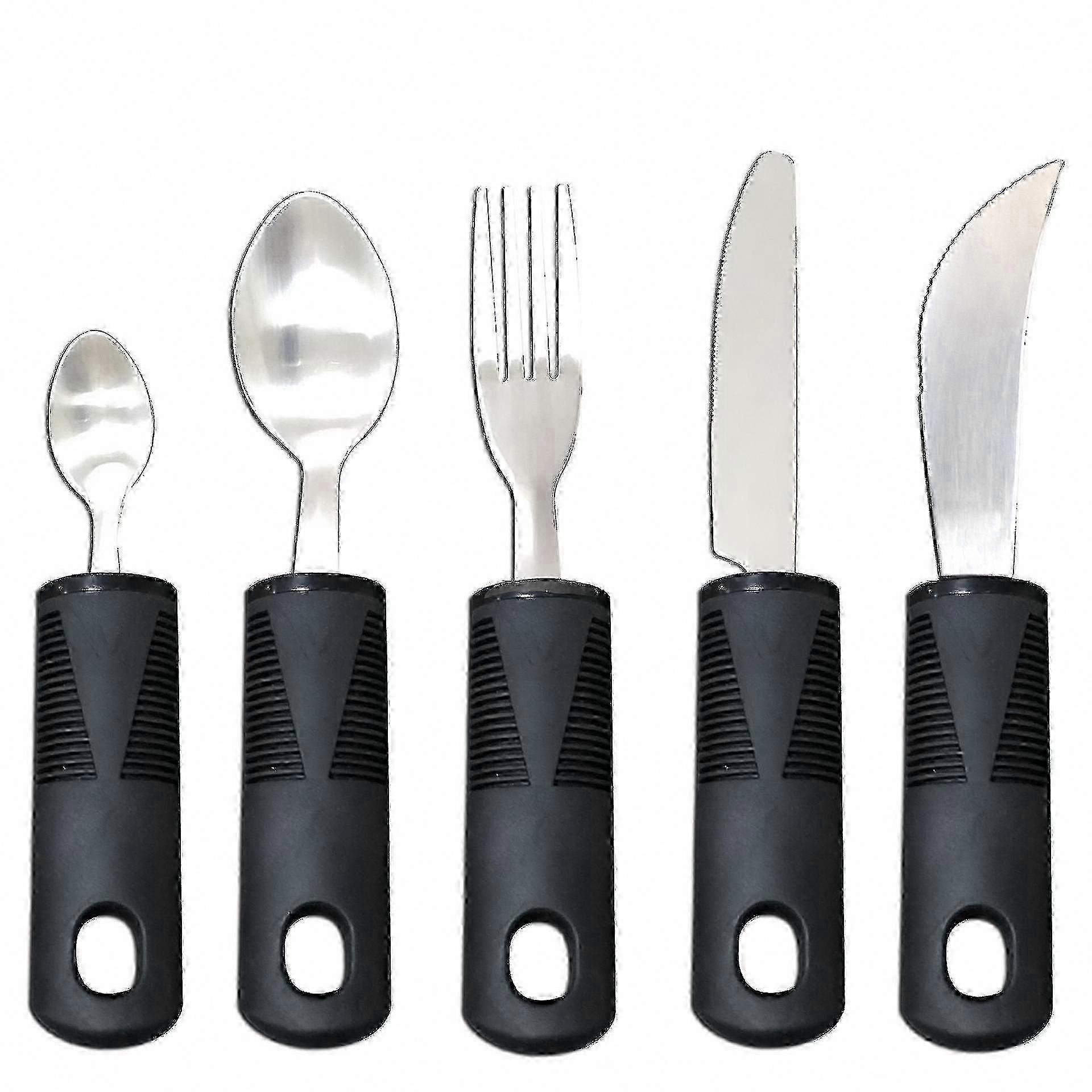 Chunky Handle Stainless Steel Dining Set