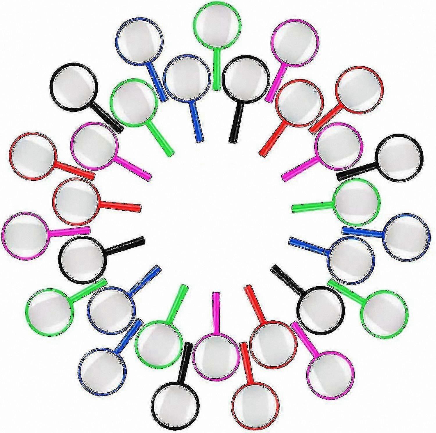 30-Pack Mini Magnifiers in Assorted Colors for Children