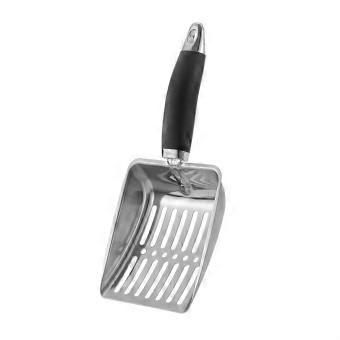 Cat Litter Scoop, Stainless Steel Large Shovel with Ergonomic Handle for Fast Litter Sifting
