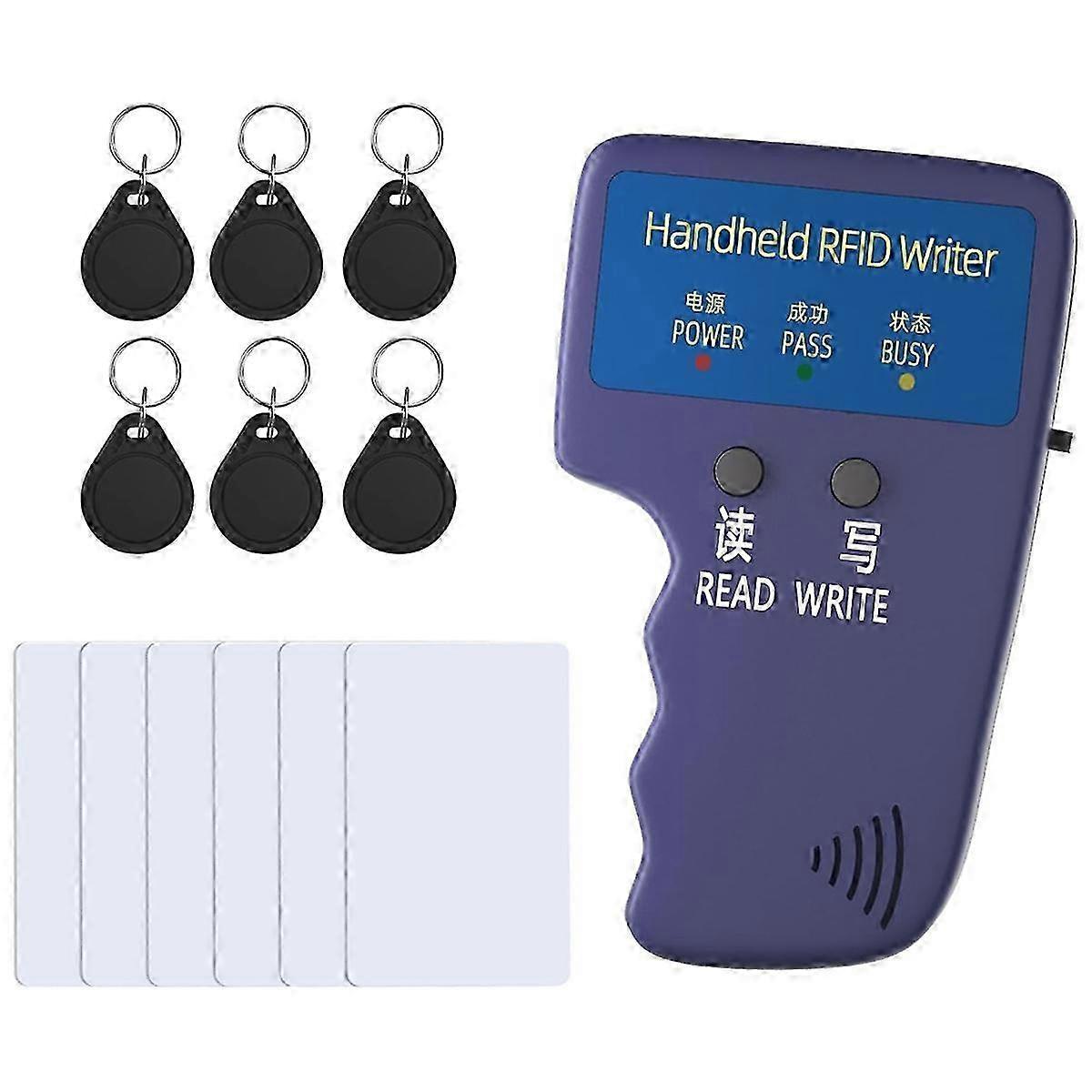 125kHz RFID Copier Handheld Reader Writer Duplicator compatible with ID Card Cloning