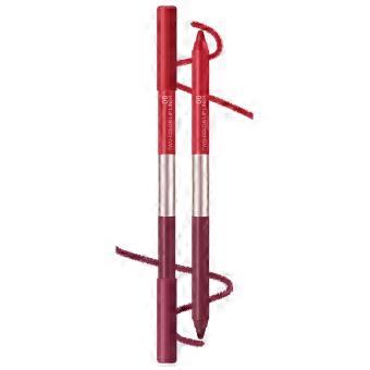 Double-Ended Lip Liner Pencil with Paired Colors for Outlining, Filling, and Creating Soft Matte Gradient Lip Looks  color6