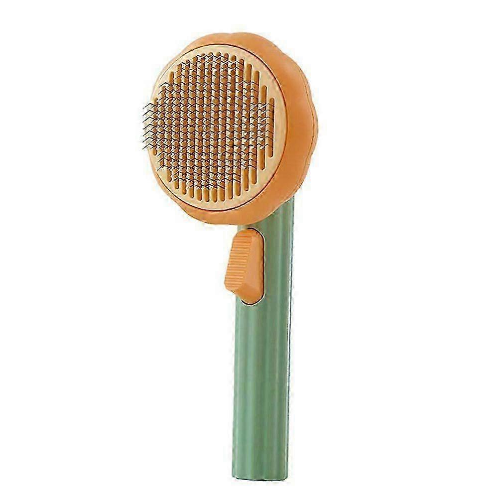 Pumpkin Shape De-Shedding Slicker Brush