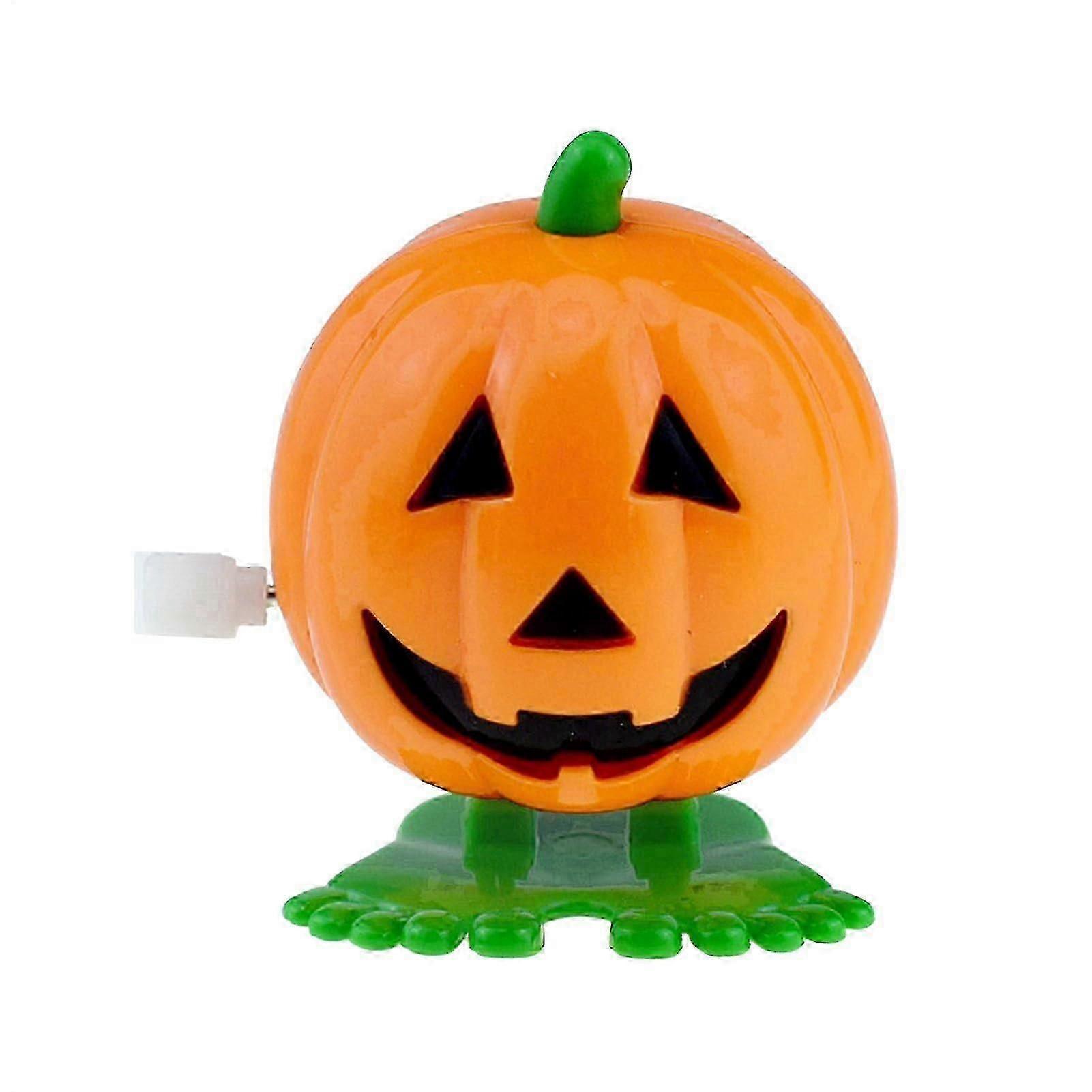 Compact Wind-Up Halloween Pumpkin