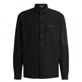 Boss Mens B Lite Snap Long-Sleeved Overshirt