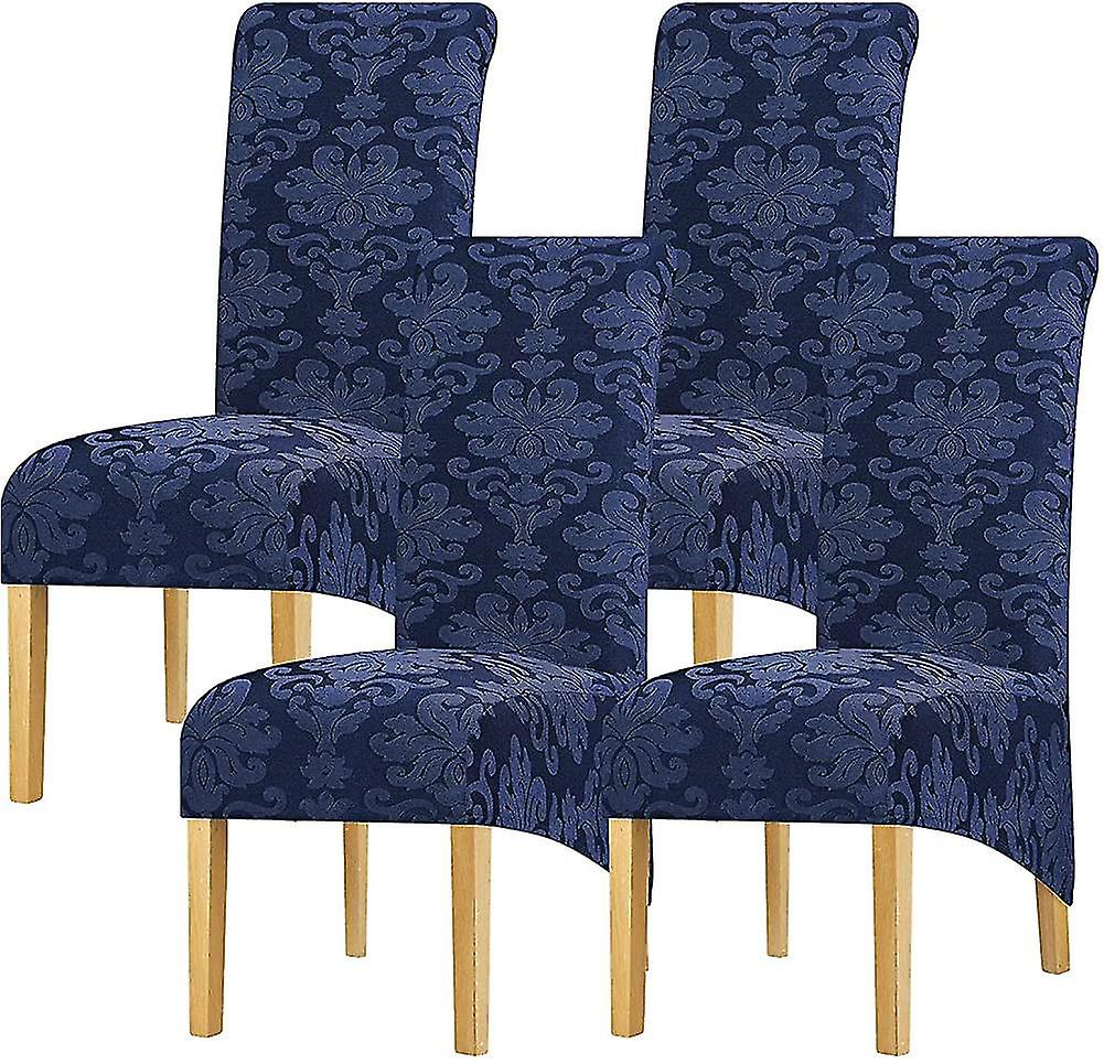 ハイバックダイニングチェアカバーストレッチニットジャカードチェアスリップカバー大