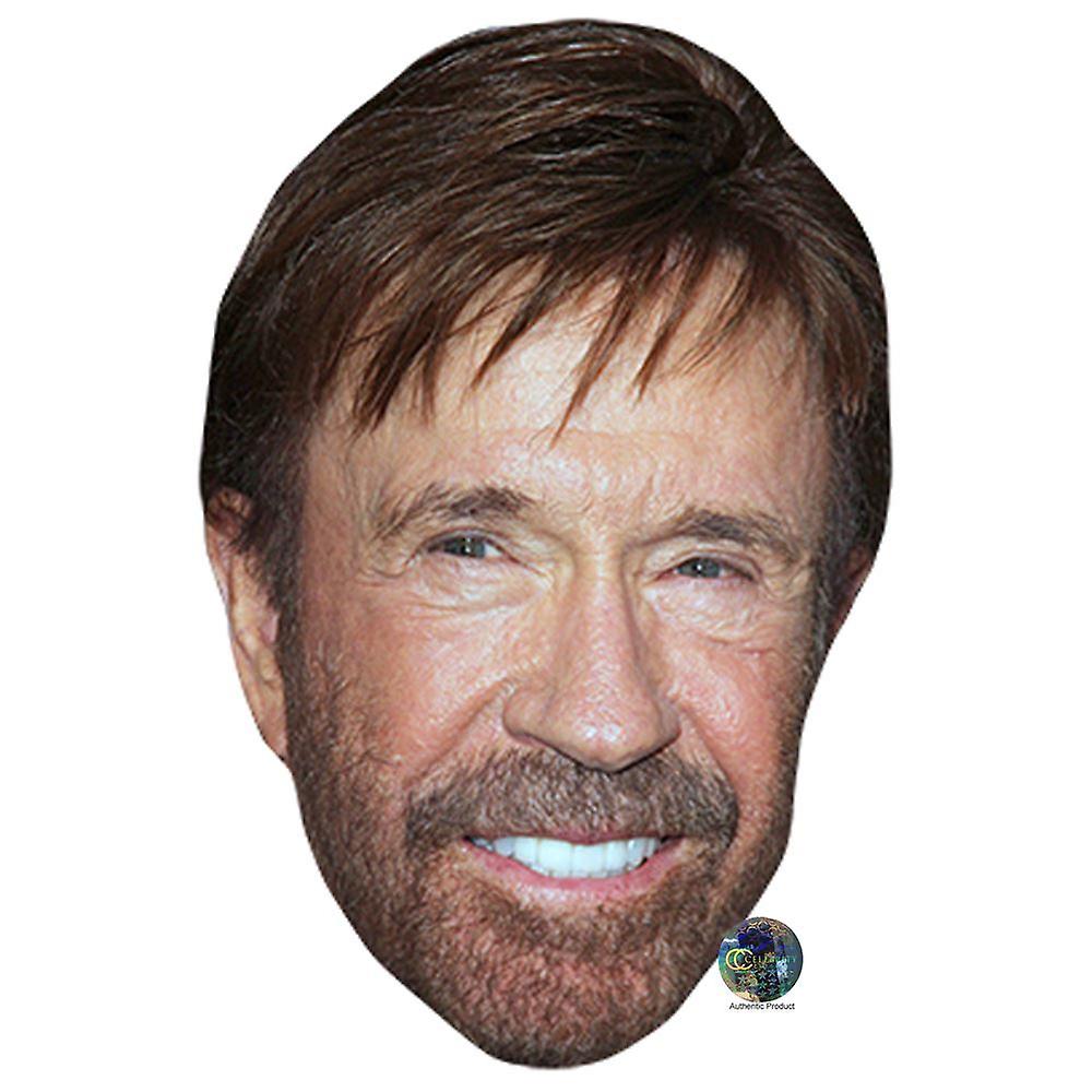 Chuck Norris Celebrity Mask, Flat Card Face