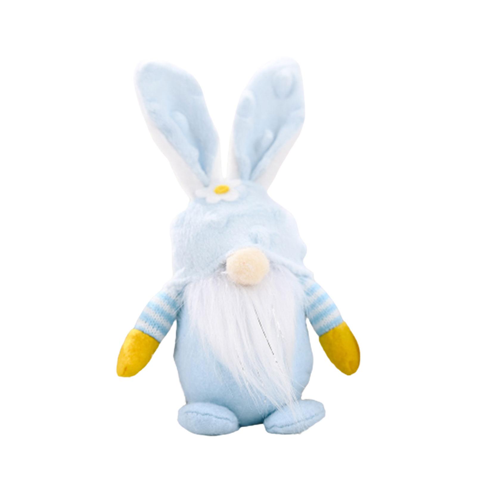 Easter Cute Gnome Bunny Plush Doll Create Happy Warn Easter Atmosphere For Easter Festive Party Supply