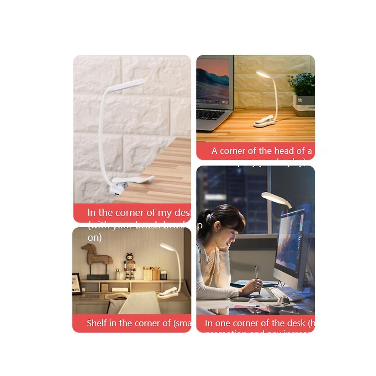 Book Light, Reading Light with 3 Colors, Book Light for Reading in Bed Rechargeable Reading Lights