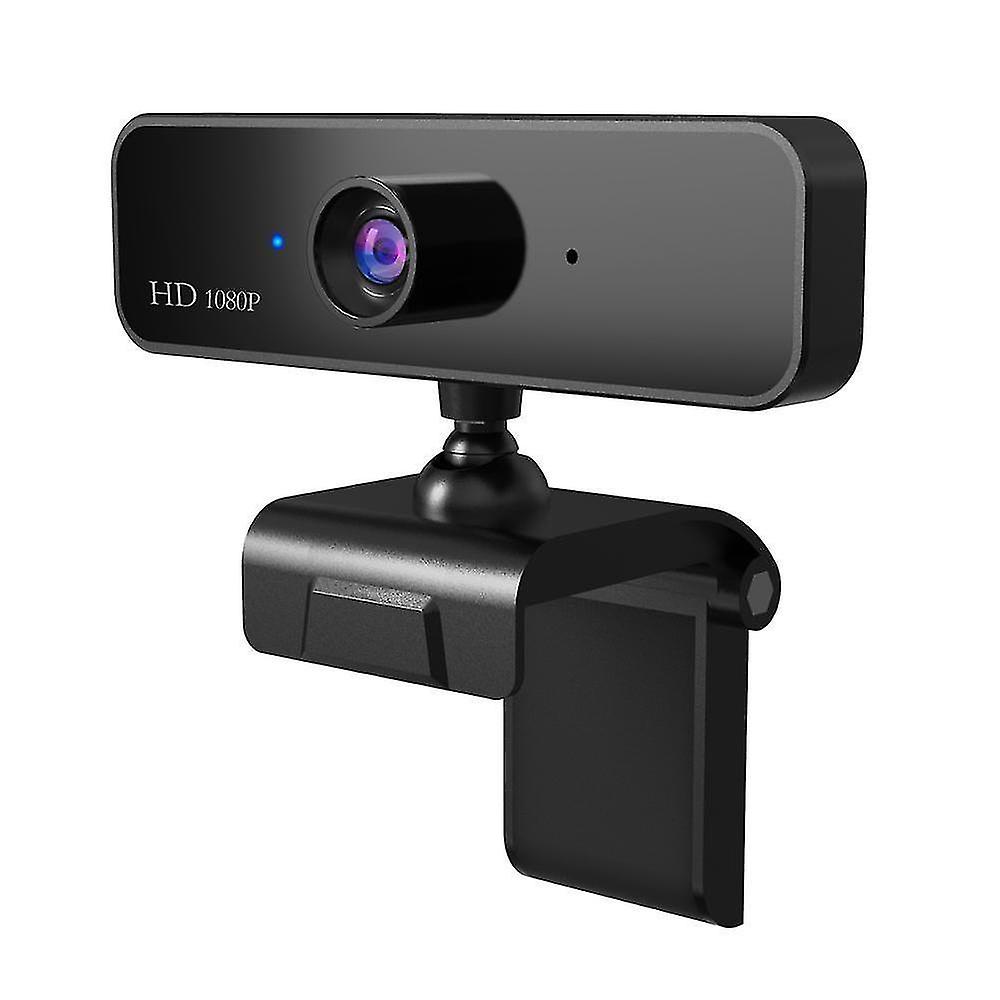 Black Webcam Microphone Full Hd Video Computer Peripheral Usb Camera Pc Laptop