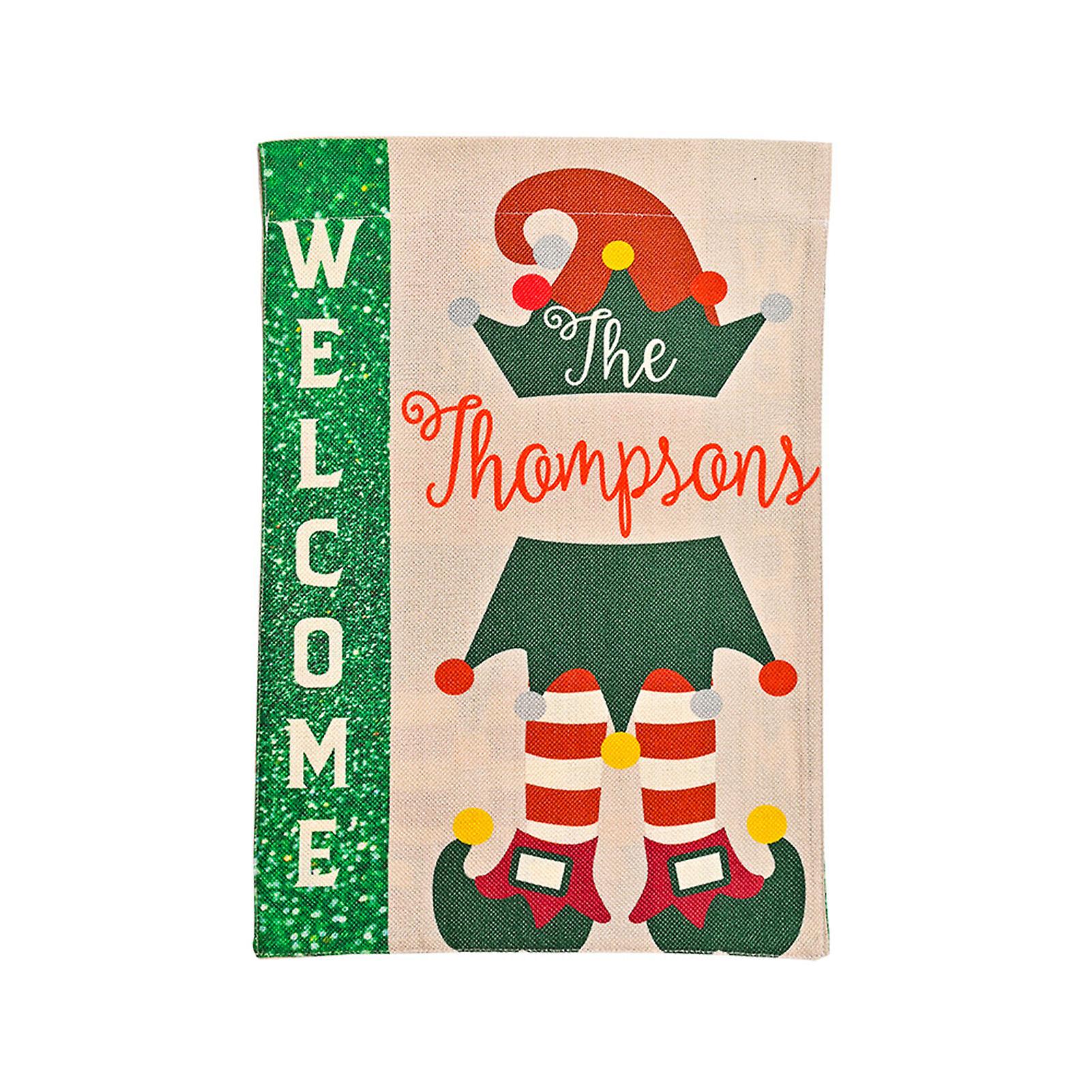 Christmas Outdoor Bunting Flags Colorful Multi Patterns Flags Gifts