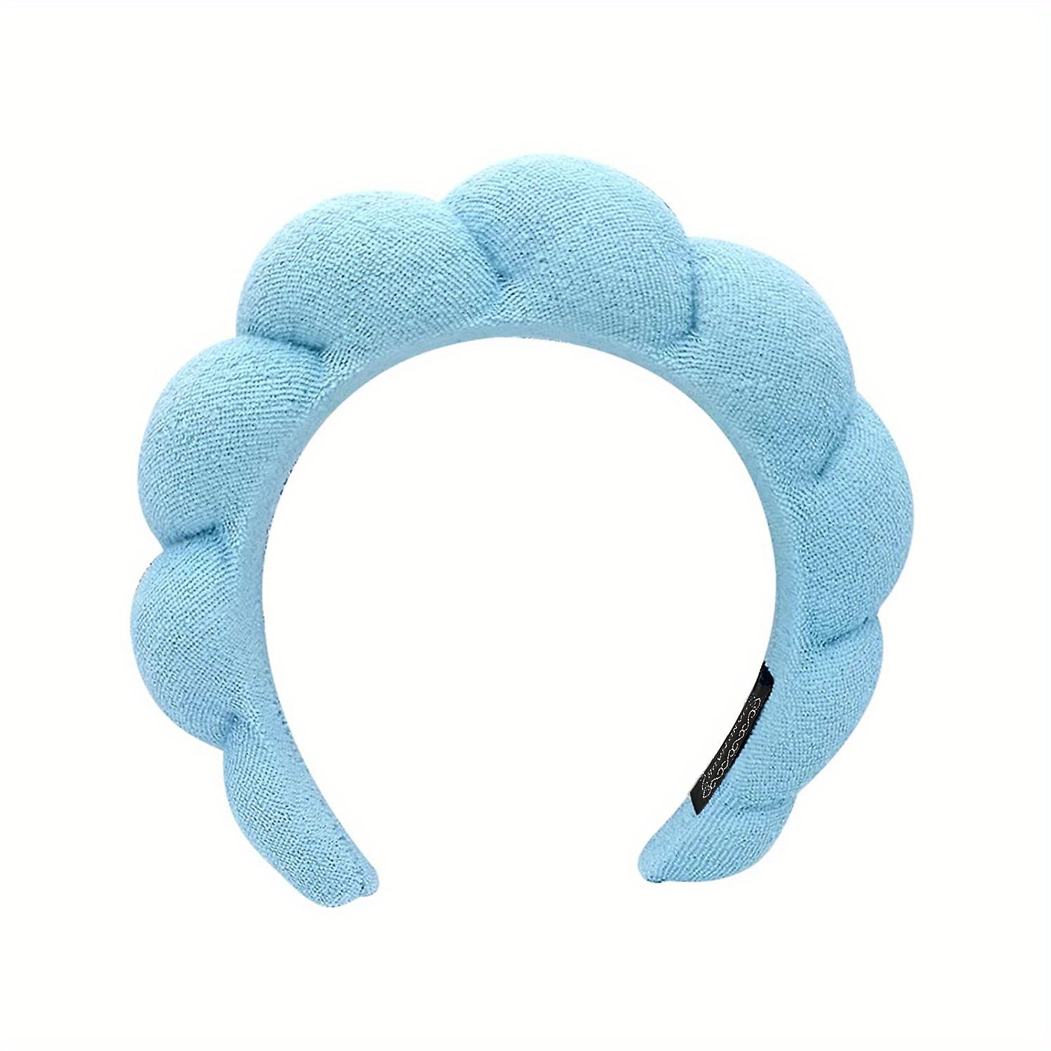 Spa Headband & Wrist Bands For Women Skincare Headband & Wristband For Washing Face Makeup Headband Wrist Scrunchies Puffy Sponge Spa Headband Terry