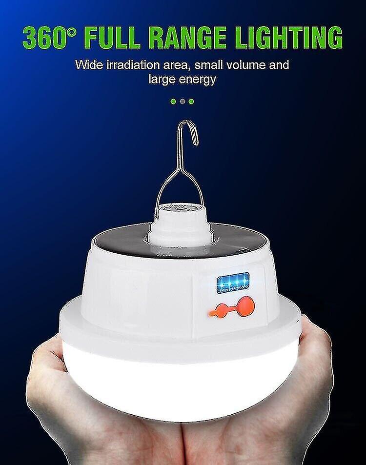 Solar 48leds Camping Light Dc Chargeable Bulb Outdoor Tent Lamp Portable Lantern