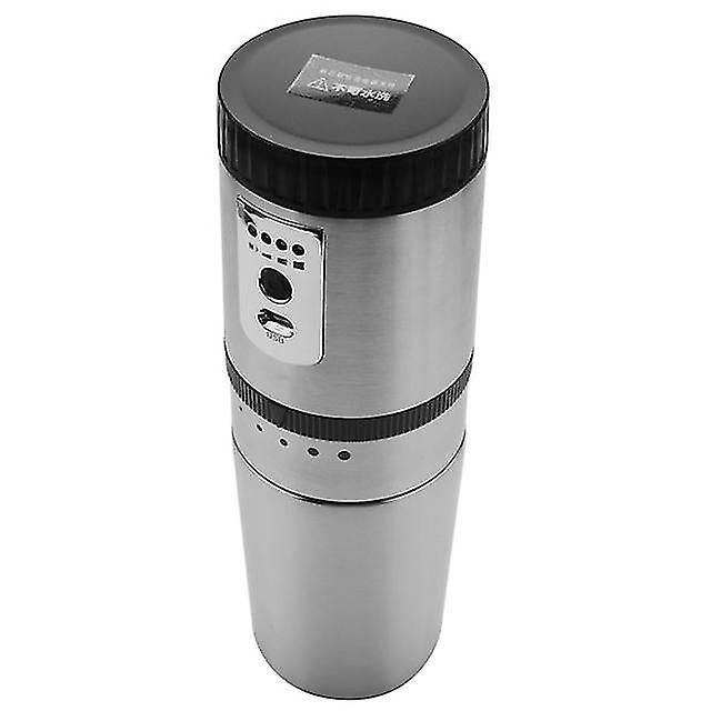Portable Coffee Maker, Mini Semi-automatic Coffee Machine Compact Coffee Grinding Equipment Stainless Electric Chargeable Espres