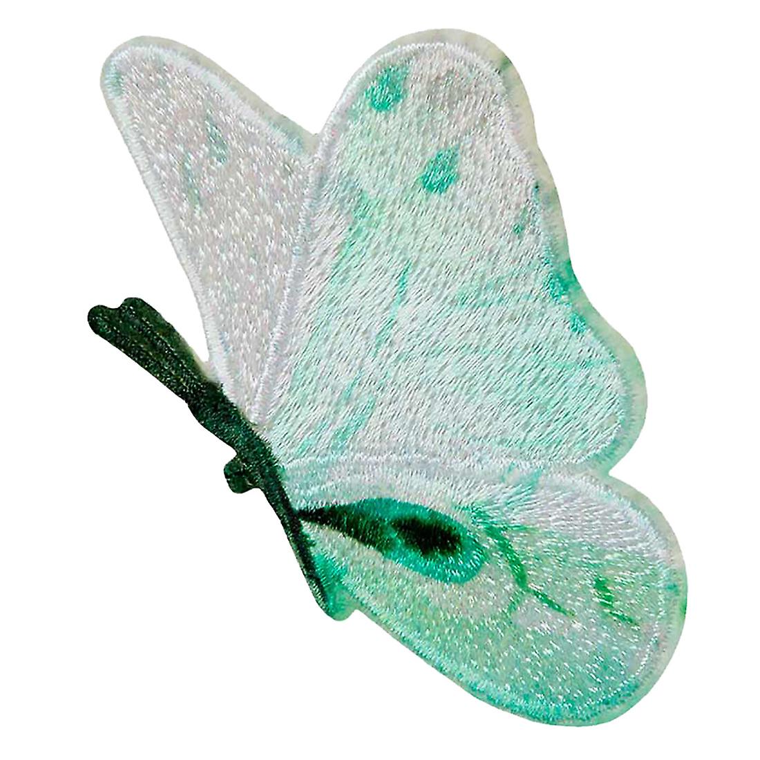 Patch / iron-on patch - Butterfly Animal - green - 6,3x5,5cm - Iron-on patches