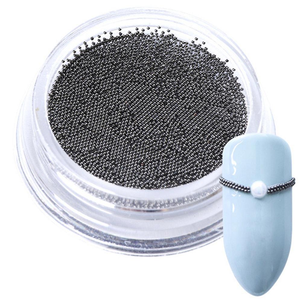 Renikh 0.4mm 3D DIY Micro Steel Beads Solid Color Nail Art Decorations Mini Charm Stud