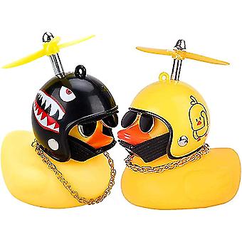 2 Stück Ente Auto Armaturenbrett Dekorationen, Auto Gummi Ente Spielzeug, Gummi Ente Auto Ornamente, für Männer Wo