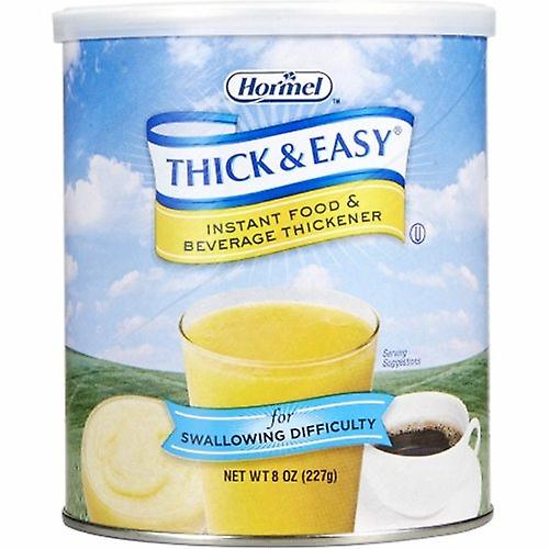 Hormel Food and Beverage Thickener Thick & Easy 8 oz. Container Canister Unflavored Powder Consistency Var, Count of 12 (Pack of 1)