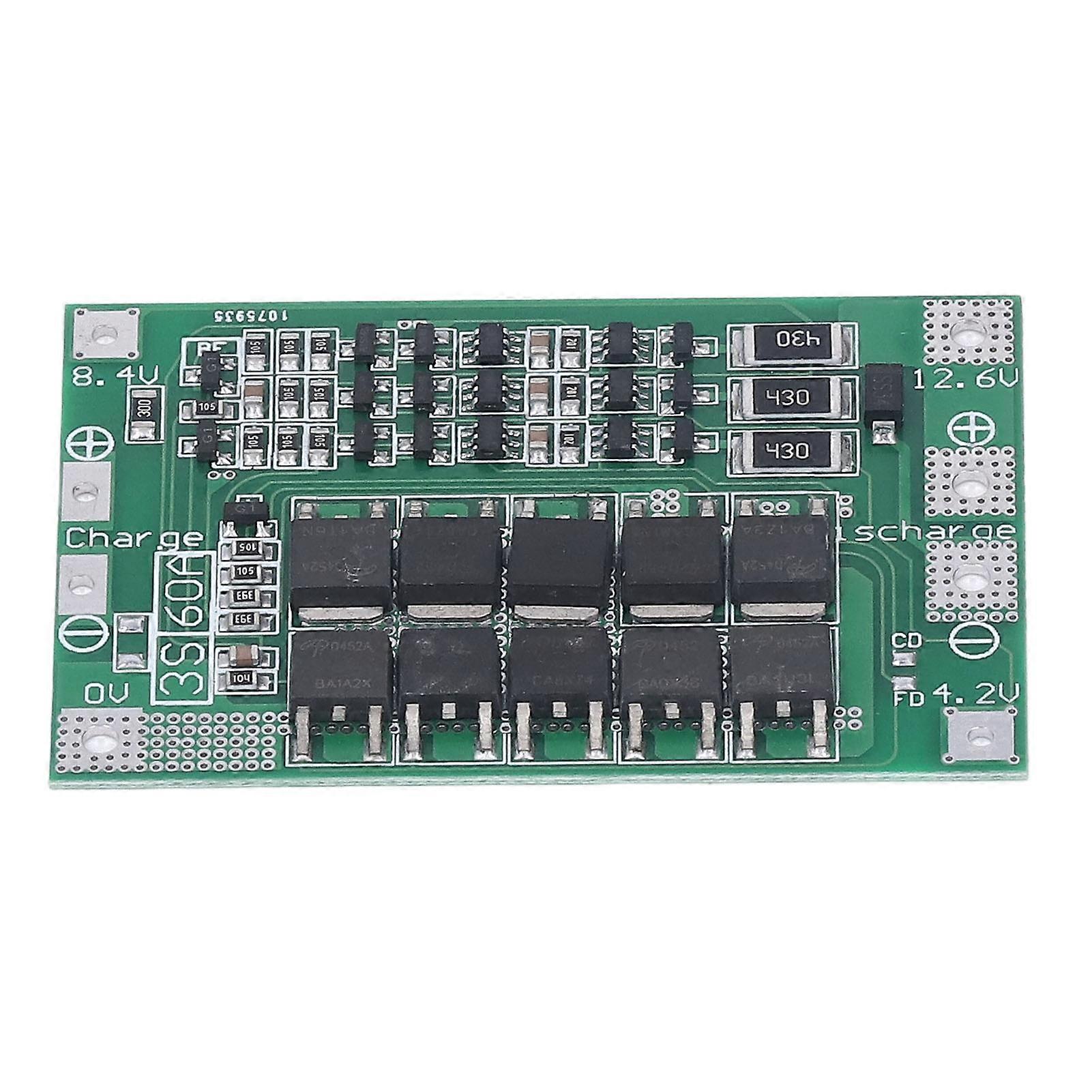 Uadme Battery Protection Board-Battery Charge Discharge Board nce Charge Discharge Module 3S 60A 12.6V BMS for Lithium Battery