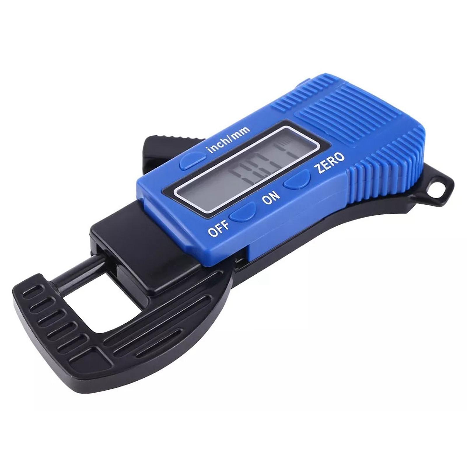 Thickness Meter Digital Display Lightweight Accurate 0.01mm Resolution Plastic Thickness Gauge 0 to 12.7MM