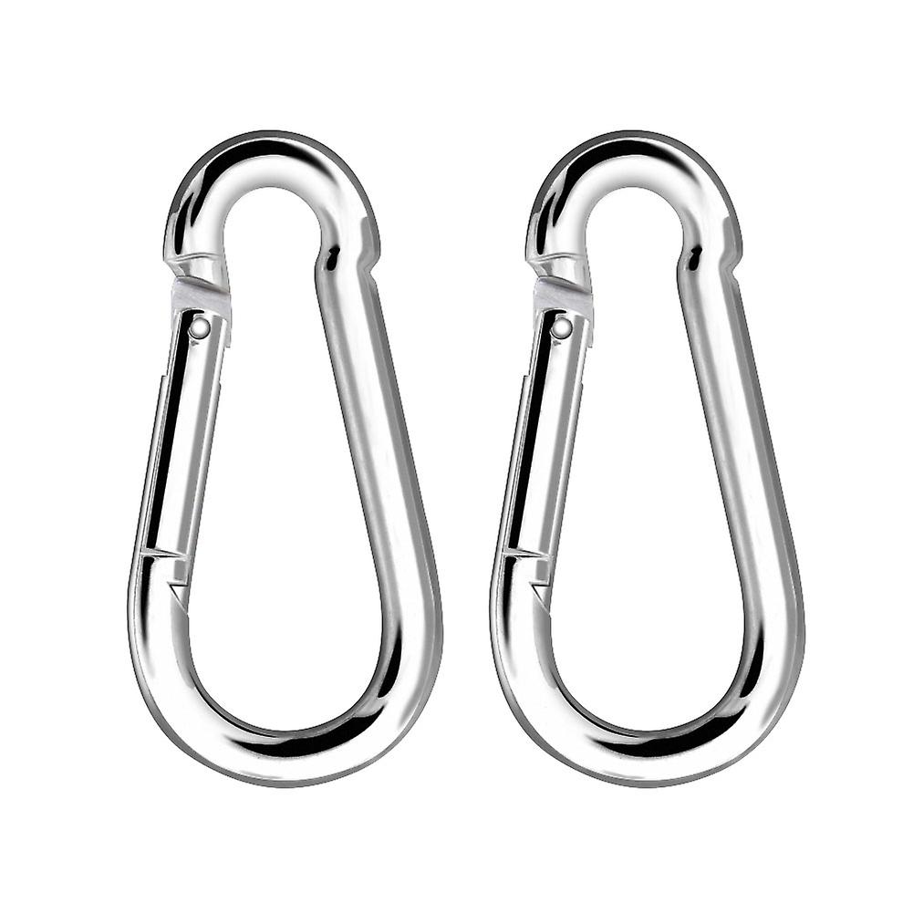 2Pcs Heavy Duty Carabiners for Kids Swing Climbing Hammock Keychain Bottle Chain