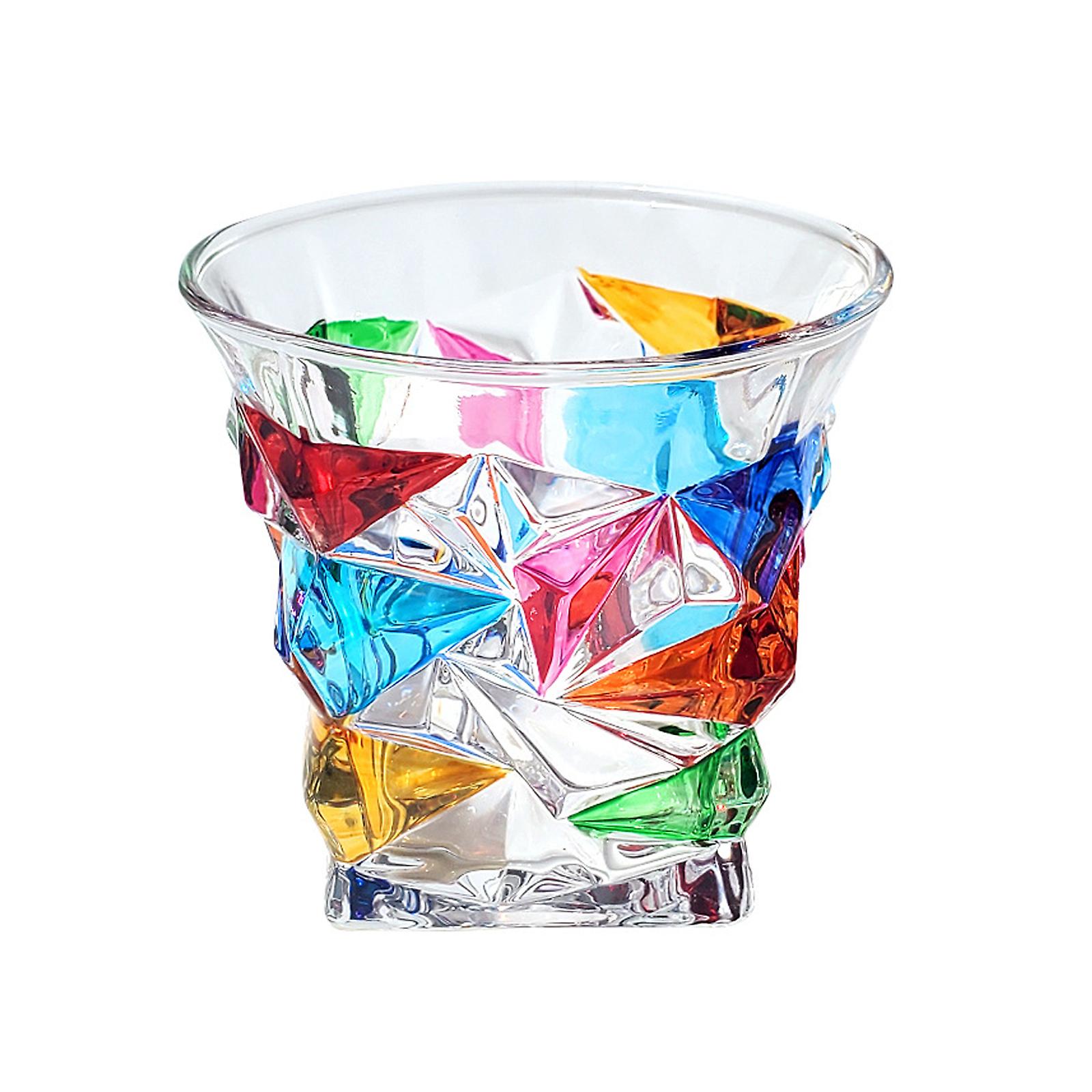 whiskey glasses Drinking Creative Painted crystal Irregular Whiskey Water Wine Cup