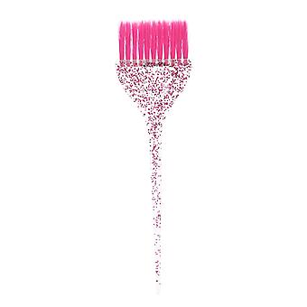 Glitter Handvat Haarverf Borstel Prachtige Haarkleuring Verven Borstel Kapper Winkel AccessoireRoze