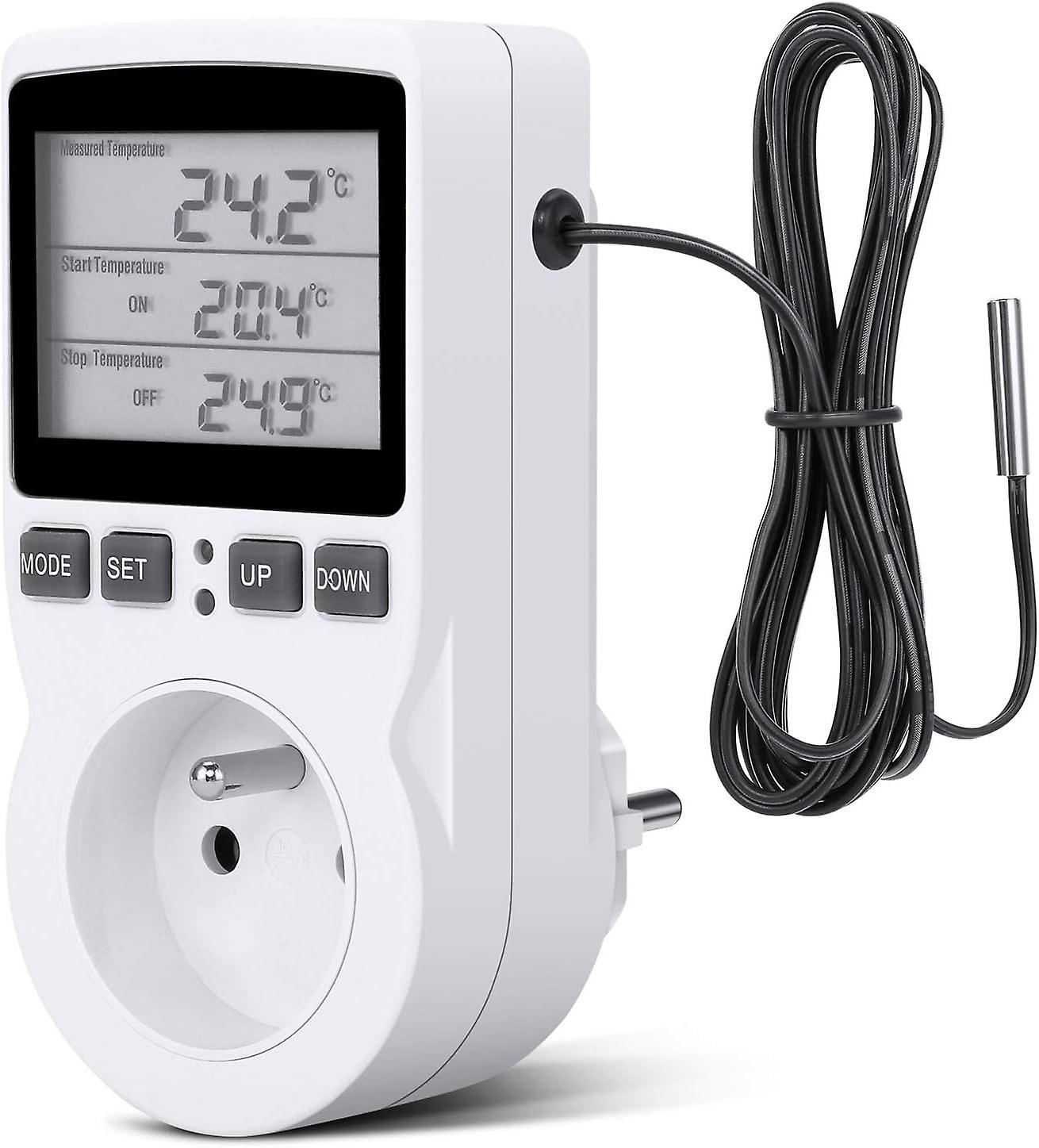 Digital Temperature Controller for Greenhouse or Farm Use, 230V, LCD Display